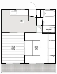 ニューコーポ セナ【3階】の間取り