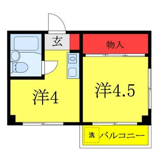 カーサ・イトー【4階】の間取り