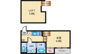 ハーモニーテラス十番町【1階】の間取り