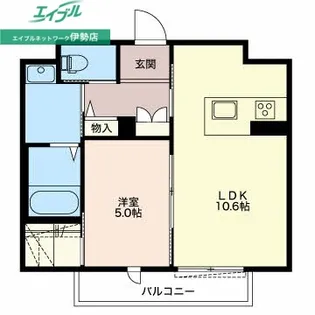 コンフォーザホウジ【2階】の間取り