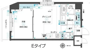 フェニックス武蔵関参番館【8階】の間取り