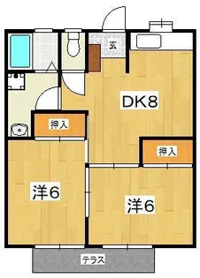 星崎第1アパート【1階】の間取り