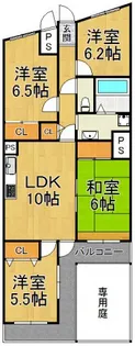 夙川リンデンハイム【1階】の間取り