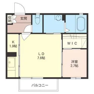 インペリアル B【2階】の間取り