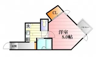 キャロンサンク【5階】の間取り