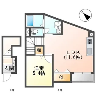 サンシティ白岳【2階】の間取り