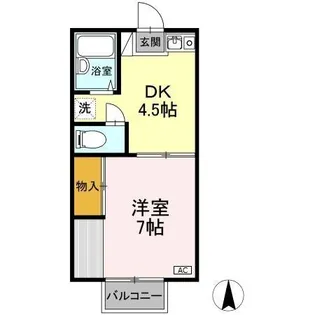 エルマンション【2階】の間取り
