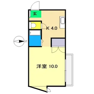 白竜マンション【4階】の間取り