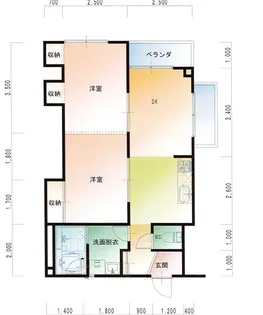 森ビル【6階】の間取り
