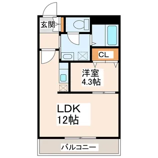 ビエ・デル・モンテ【2階】の間取り