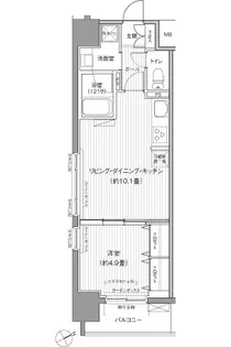 ダイイチフレア川崎【7階】の間取り