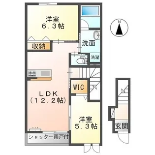 メゾン・シャトン【2階】の間取り
