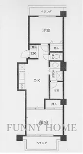 ポンパドウル赤堤【3階】の間取り
