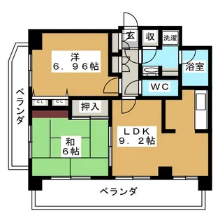 フレグランス保土ヶ谷【6階】の間取り