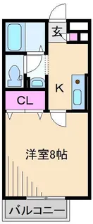 アムール大倉山B【2階】の間取り