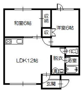 グランドールC【1階】の間取り