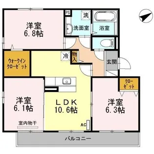 セレーノM【3階】の間取り