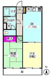メゾンマルス【1階】の間取り