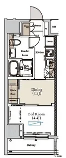 アーバンコア月島 旧:ミュプレ月島【8階】の間取り