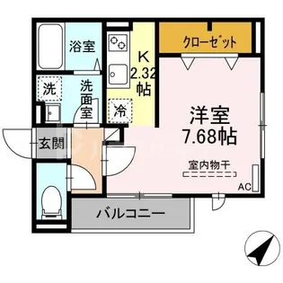 ラリュール江戸川I【3階】の間取り