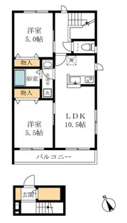 メゾングランデュール【1階】の間取り
