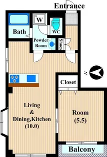 スカイタウンコジマ【3階】の間取り