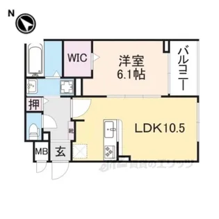 グレース讃良【2階】の間取り