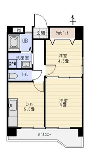 アクティブ青葉台【5階】の間取り