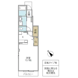 ソシア B【1階】の間取り