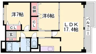 ベルフィオーレ【6階】の間取り
