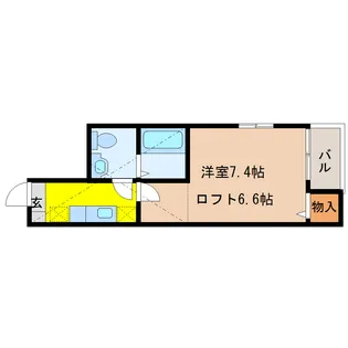 Claudia愛宕橋【1階】の間取り