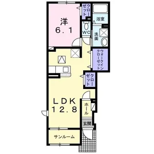 エニシム【1階】の間取り
