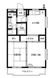 エクセレント日吉【2階】の間取り