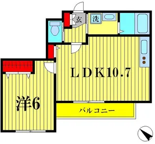 Lovely Rosa【3階】の間取り