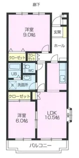 ルミエール横山【4階】の間取り