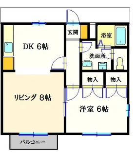 レフィナード【1階】の間取り