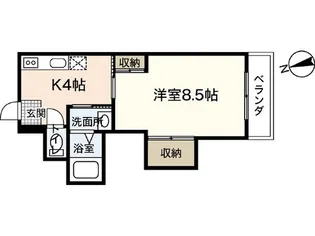 ウエストシャトー【2階】の間取り