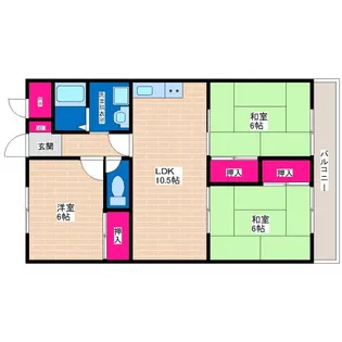 アメニティ・イー【4階】の間取り