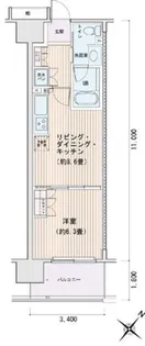 エスティメゾン豊洲レジデンスC【13階】の間取り