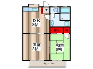メゾン北原【2階】の間取り