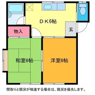 コーポ新川【1階】の間取り
