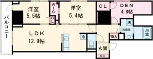 スカイテラス南大塚【7階】の間取り