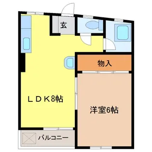 第一富士コーポ【3階】の間取り