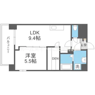 パークス堺筋本町【10階】の間取り