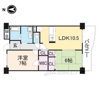 アップルロード【1階】の間取り