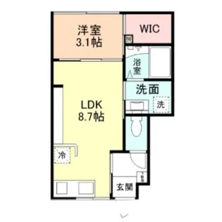 INTEGRAL凪【1階】の間取り