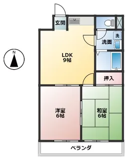 クレスト21【3階】の間取り