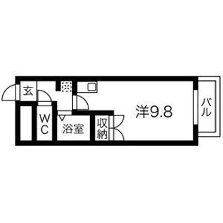 エステイタスAS-17【4階】の間取り