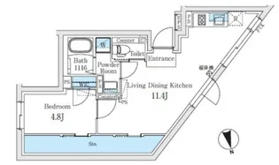 Fika代々木上原 フィーカ代々木上原【5階】の間取り