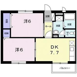 ドリームハイツ・11【2階】の間取り